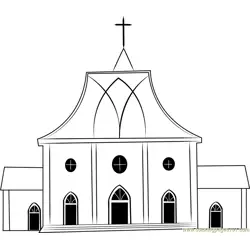 St Luke's United Reformed Church Free Coloring Page for Kids