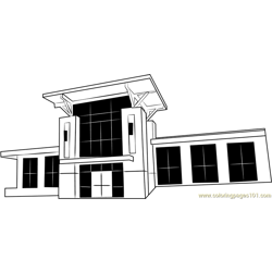 George Town City Hall Free Coloring Page for Kids