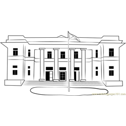 Hartford City Hall Free Coloring Page for Kids