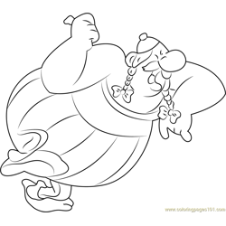 Asterix See Free Coloring Page for Kids