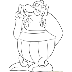 Asterix and Obelix by GagaMan Free Coloring Page for Kids