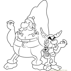 Dogmatix Free Coloring Page for Kids