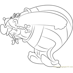 Obelix Streit Lowres Free Coloring Page for Kids
