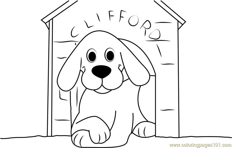 Clifford Dog in Home