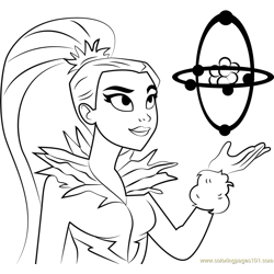 Killer Frost Free Coloring Page for Kids