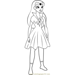 Star Sapphire Free Coloring Page for Kids
