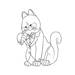Garfield 2 Free Coloring Page for Kids