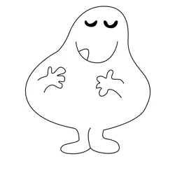 Mr. Greedy Free Coloring Page for Kids