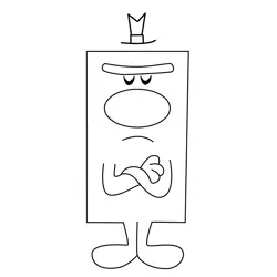 Mr. Grumpy Free Coloring Page for Kids