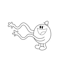Mr. Tickle Free Coloring Page for Kids