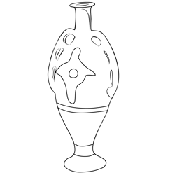 Algerian Handmade Pottery Free Coloring Page for Kids