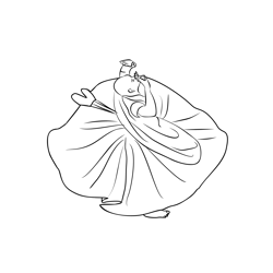 The Chokkor Nyip Dance Form Free Coloring Page for Kids