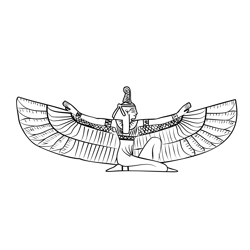 Egyptian Prayer Culture Free Coloring Page for Kids