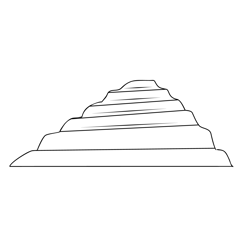 Zhosers Step Pyramid Egypt Free Coloring Page for Kids