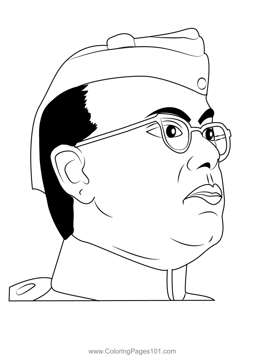 Subhas Chandra Bose Drawing Realistic - Drawing Skill-saigonsouth.com.vn