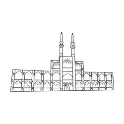 Iran Amazing History Free Coloring Page for Kids