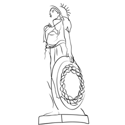 Goddess Statues Free Coloring Page for Kids