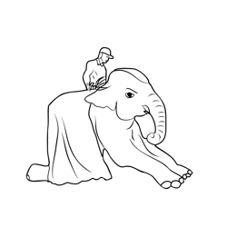 Elephant Beauty Contest In Sauraha, Nepal Free Coloring Page for Kids