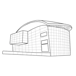 Van Gogh Museum Free Coloring Page for Kids