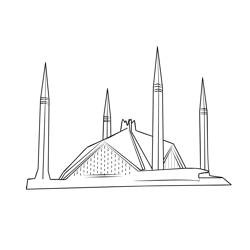 Islamabad, Pakistan Free Coloring Page for Kids