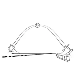 Sword Arch Free Coloring Page for Kids