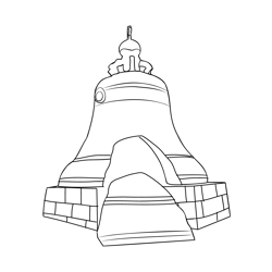 The World's Largest Bell Free Coloring Page for Kids