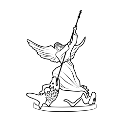 Minsk St George Free Coloring Page for Kids
