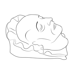 Napoleon Death Masks Free Coloring Page for Kids