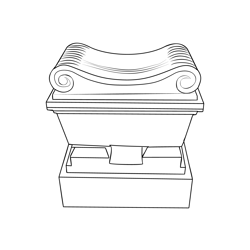 Napoleon's Grave On Saint Helena Free Coloring Page for Kids