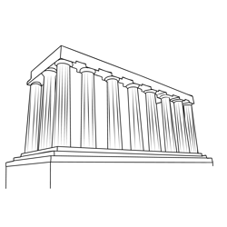 National Monument, Edinburgh Free Coloring Page for Kids