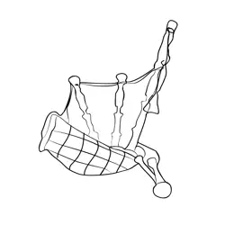 Scotland Bagpipes Free Coloring Page for Kids