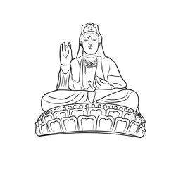 Xiqiao Mountain Singapore Free Coloring Page for Kids