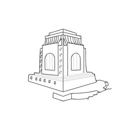 Voortrekker Monument Free Coloring Page for Kids