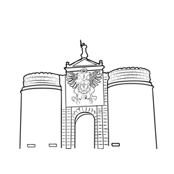 The Church Of Santiago El Mayor, Toledo Free Coloring Page for Kids