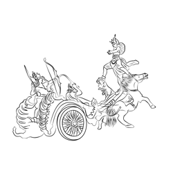 Ramayana Free Coloring Page for Kids