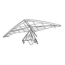 Fun And Exciting Switzerland Hang Gliding Free Coloring Page for Kids