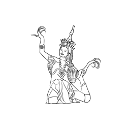 Delightful Variety Of Cultural Dances Free Coloring Page for Kids