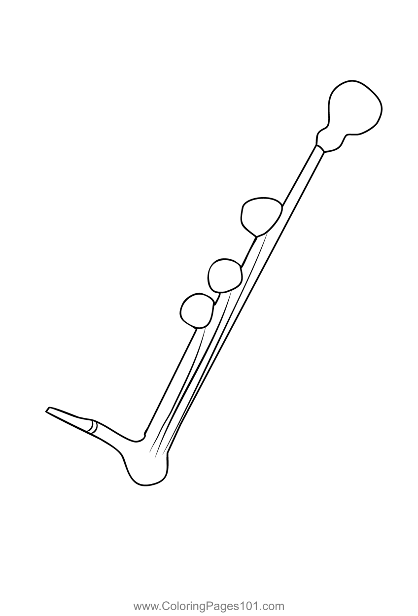 Traditional Thai Art Musical Instruments Coloring Page for Kids - Free
