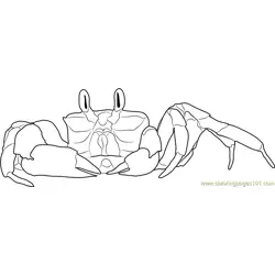 Crab Free Coloring Page for Kids