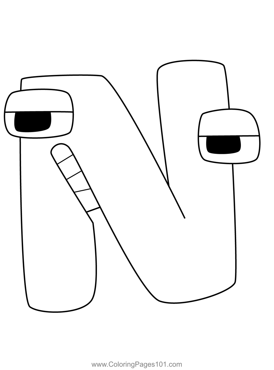 N Coloring Pages Home Design Ideas