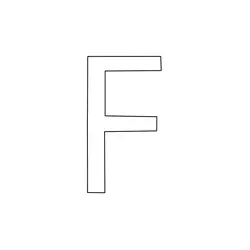 Alphabet F Free Coloring Page for Kids