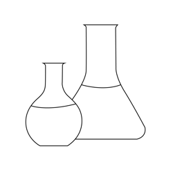 Chemical Lab Equipment Free Coloring Page for Kids