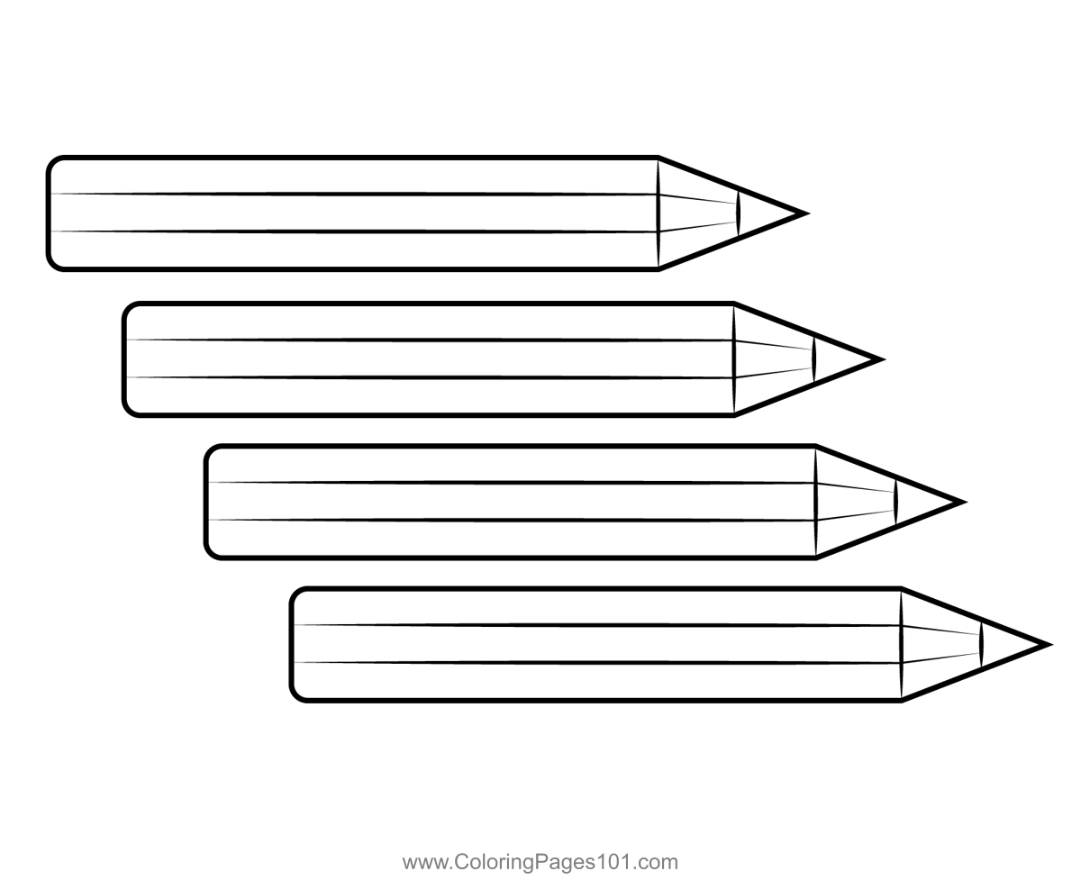 Colored Pencils coloring page  Free Printable Coloring Pages