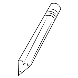 Painted Pencil Free Coloring Page for Kids