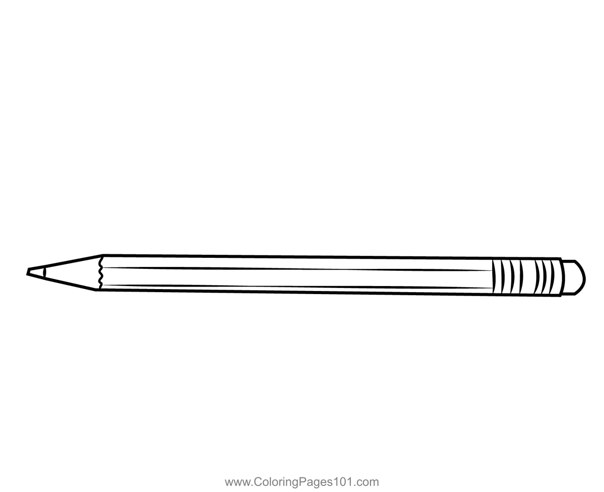 Pencil Coloring Page For Kids Free Back To School Printable Coloring pencil-coloring-page-for-kids-free-back-to-school-printable-coloring