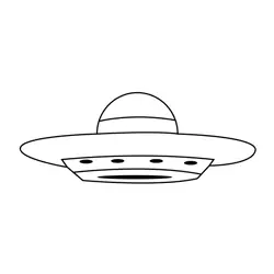 Spaceship Free Coloring Page for Kids