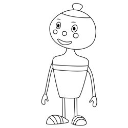 The Little Skittles Noddy and Tessie Bear Free Coloring Page for Kids