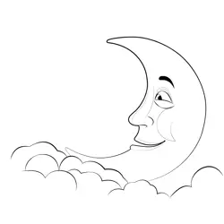 Oyuncaklar Moon Free Coloring Page for Kids