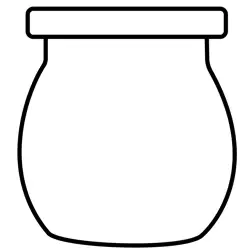 Simple Pot Shape Activity Free Coloring Page for Kids