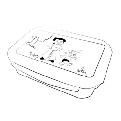Chhota Bheem Lunch Box Free Coloring Page for Kids